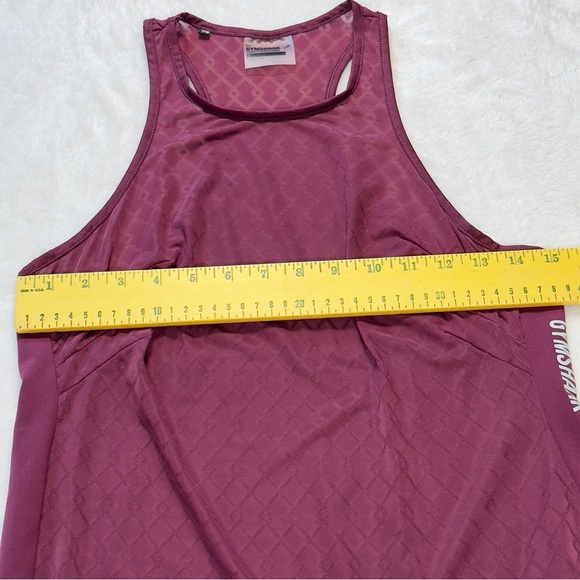 Gymshark Women’s Deep Burgundy Racer Back Tank Size Small - Picture 6 of 8